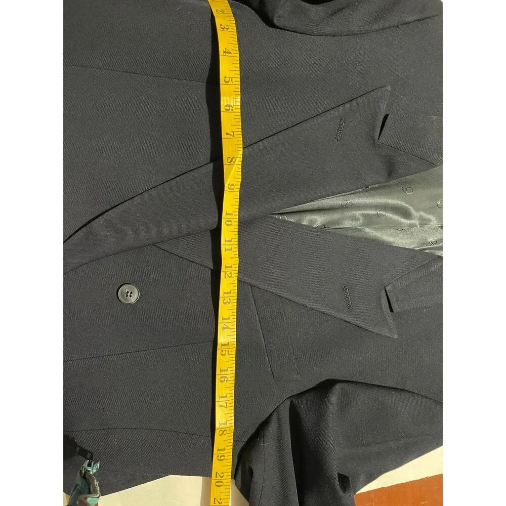 Designed by Christian Dior double breasted Jacket blazer Paris wool women 10